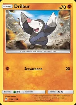 Drilbur card in Italian