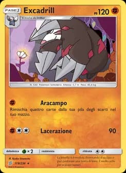 Excadrill card in Italian
