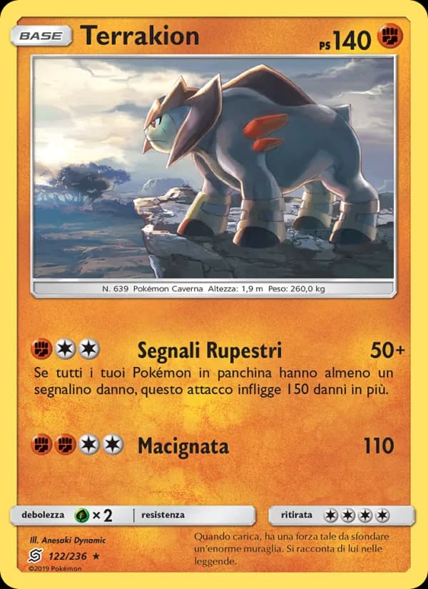 Terrakion card in Italian