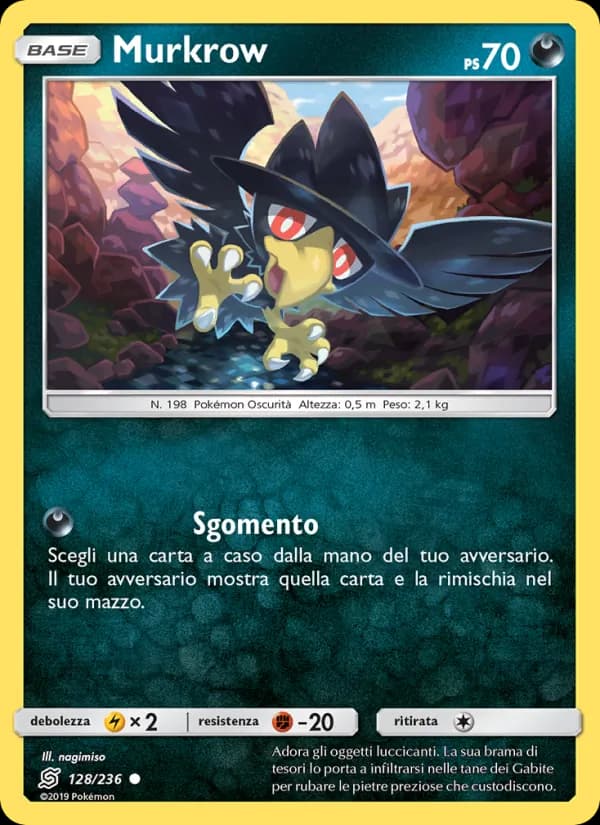 Murkrow card in Italian