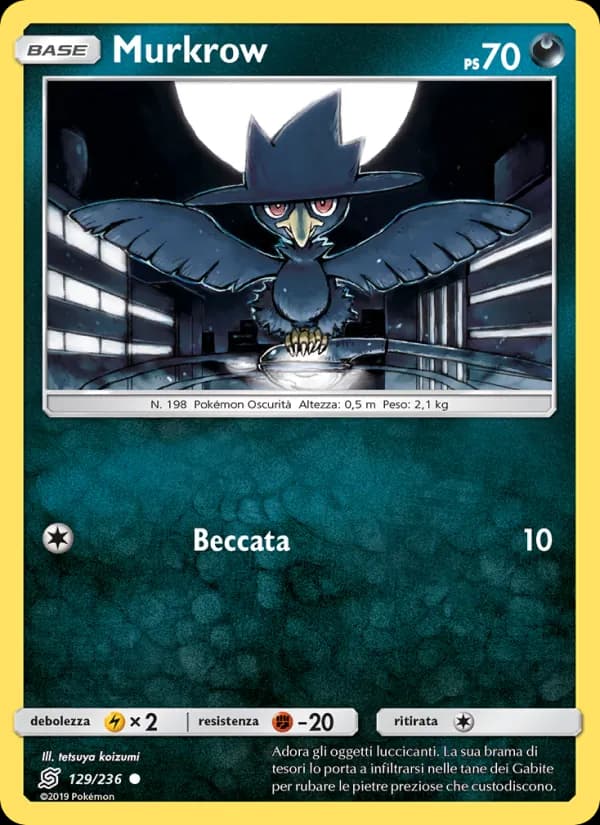 Murkrow card in Italian