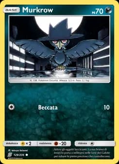 Murkrow card in Italian