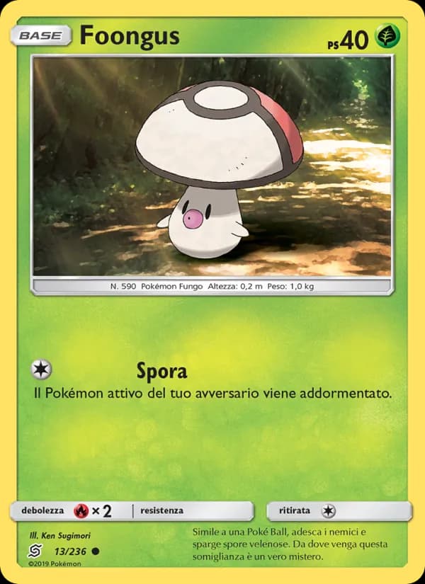 Foongus card in Italian