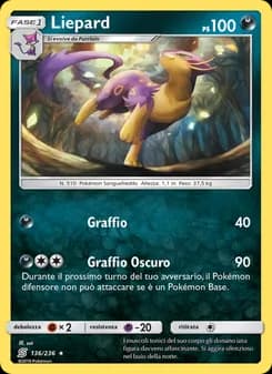 Liepard card in Italian