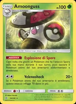 Amoonguss card in Italian
