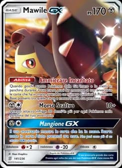 Mawile GX card in Italian