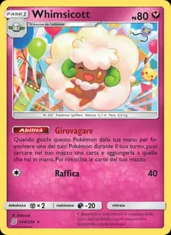 Whimsicott card in Italian