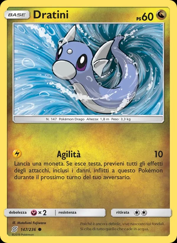 Dratini card in Italian