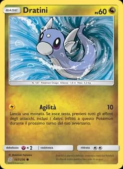 Dratini card in Italian