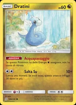 Dratini card in Italian
