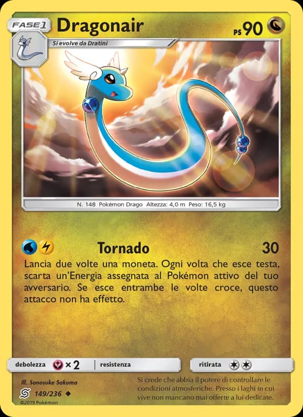Dragonair card in Italian
