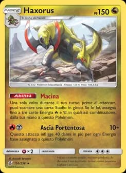 Haxorus card in Italian