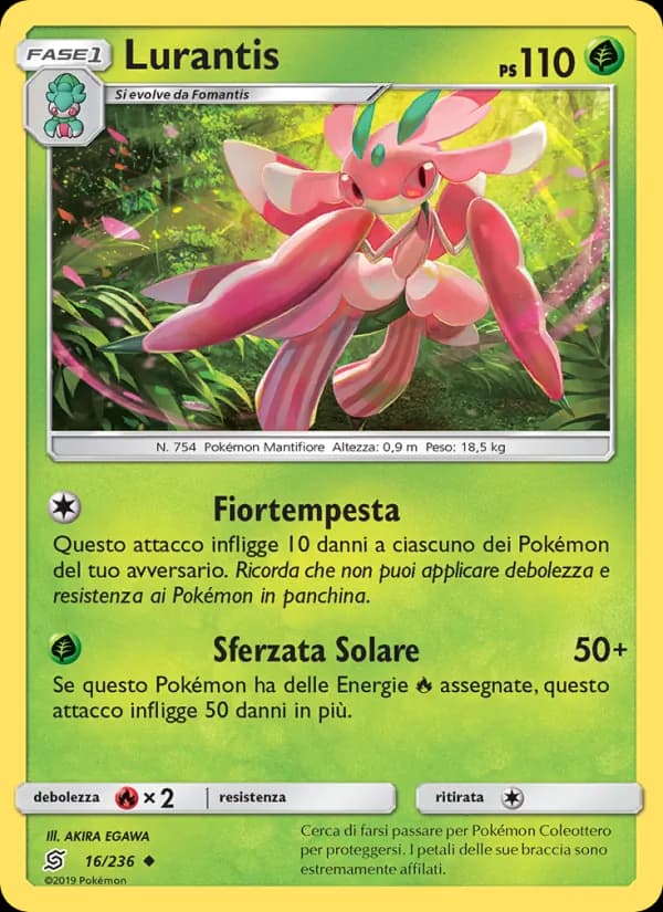 Lurantis card in Italian