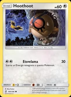 Hoothoot card in Italian