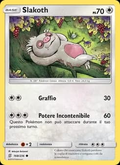Slakoth card in Italian
