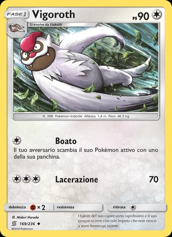 Vigoroth card in Italian