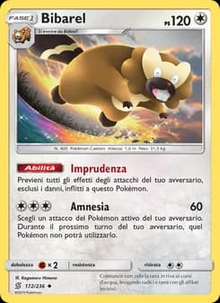 Bibarel card in Italian