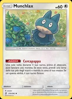 Munchlax card in Italian