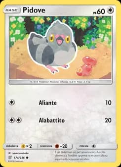Pidove card in Italian