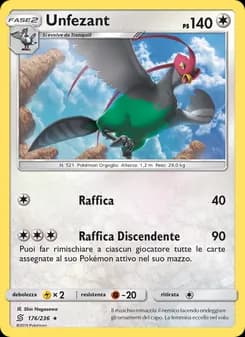 Unfezant card in Italian