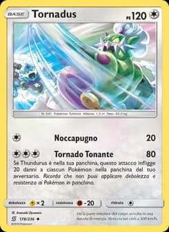 Tornadus card in Italian