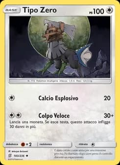 Tipo Zero card in Italian