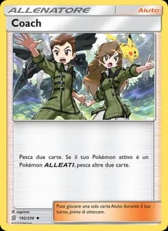 Coach card in Italian
