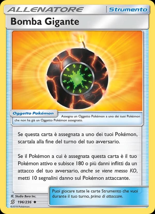 Bomba Gigante card in Italian
