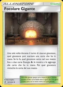 Focolare Gigante card in Italian