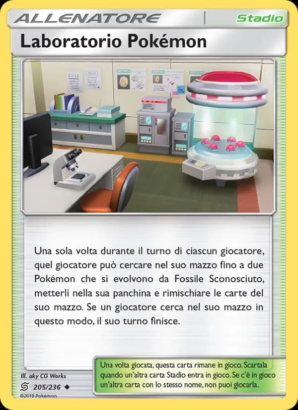 Laboratorio Pokémon card in Italian