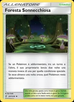 Foresta Sonnecchiosa card in Italian