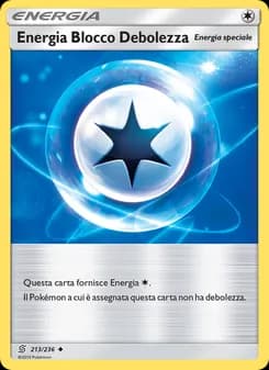 Energia Blocco Debolezza card in Italian