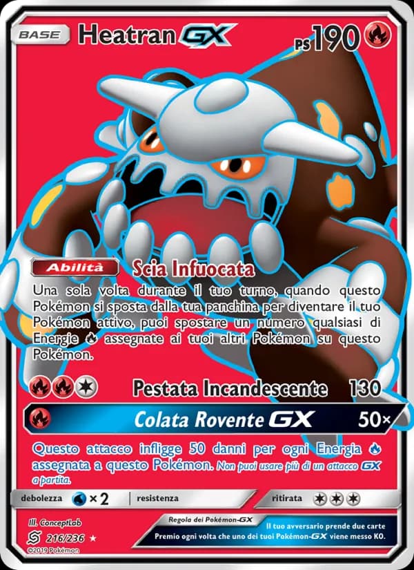 Heatran GX card in Italian