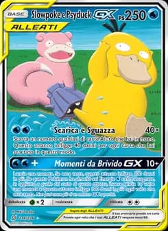 Slowpoke e Psyduck GX card in Italian