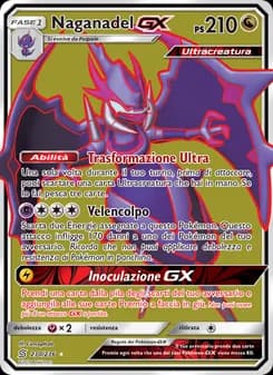 Naganadel GX card in Italian