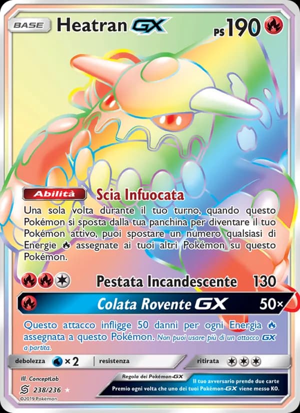 Heatran GX card in Italian