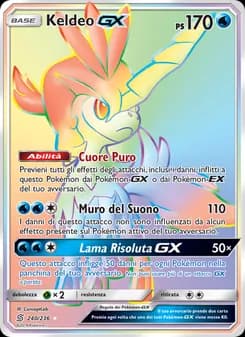 Keldeo GX card in Italian