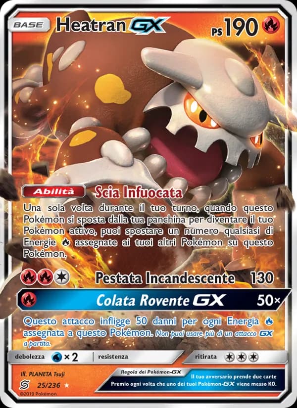 Heatran GX card in Italian