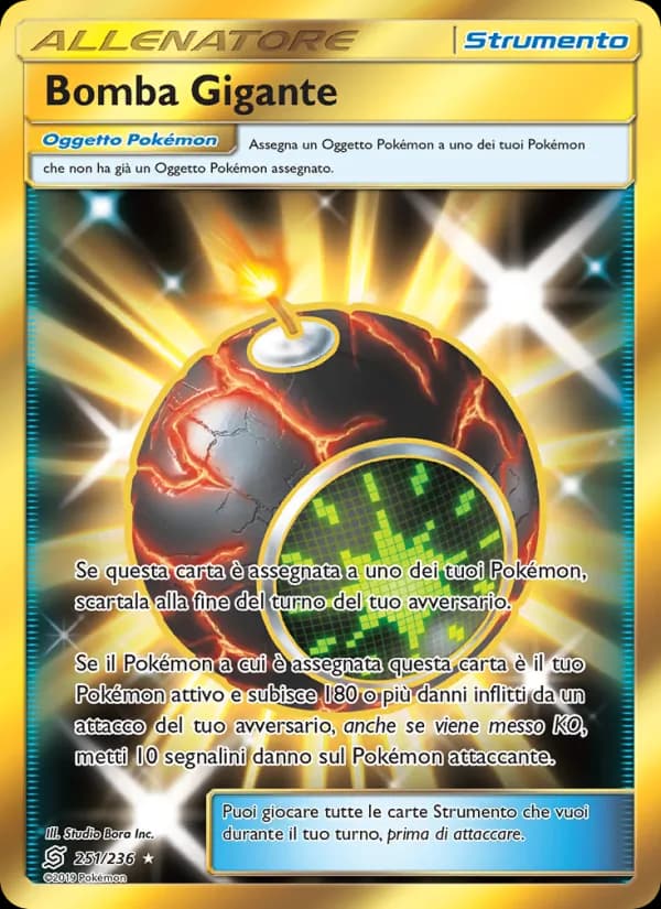 Bomba Gigante card in Italian