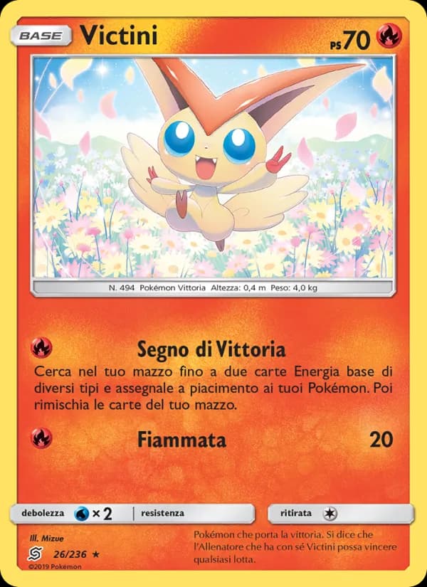 Victini card in Italian
