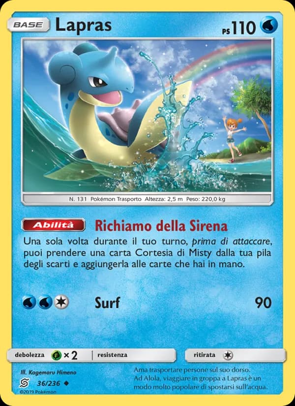 Lapras card in Italian