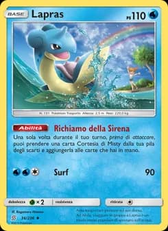 Lapras card in Italian