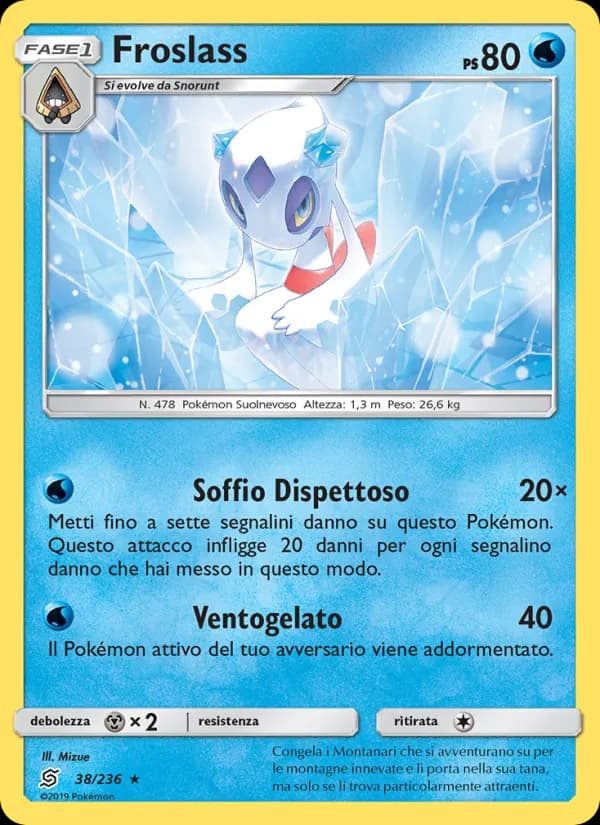 Froslass card in Italian