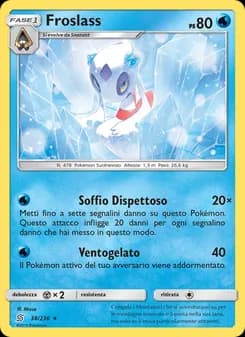 Froslass card in Italian