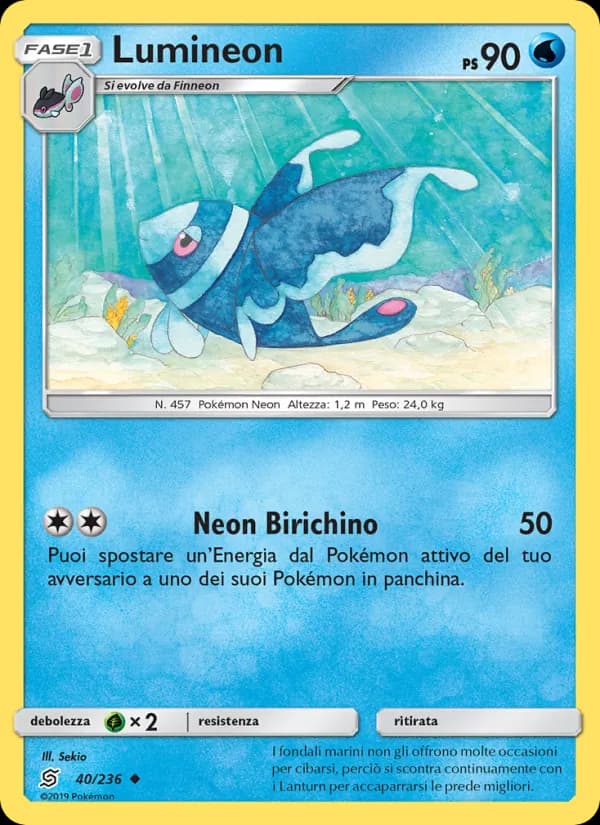 Lumineon card in Italian