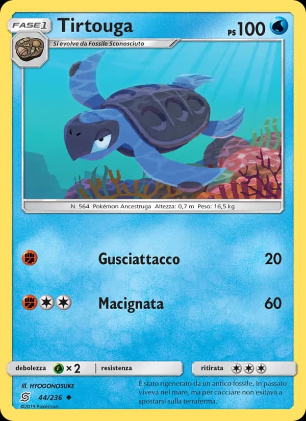 Tirtouga card in Italian