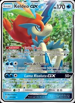 Keldeo GX card in Italian