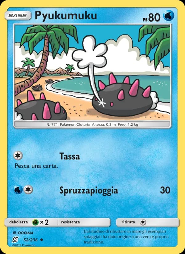 Pyukumuku card in Italian