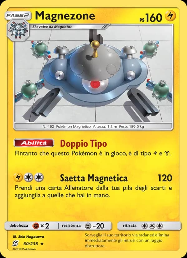 Magnezone card in Italian