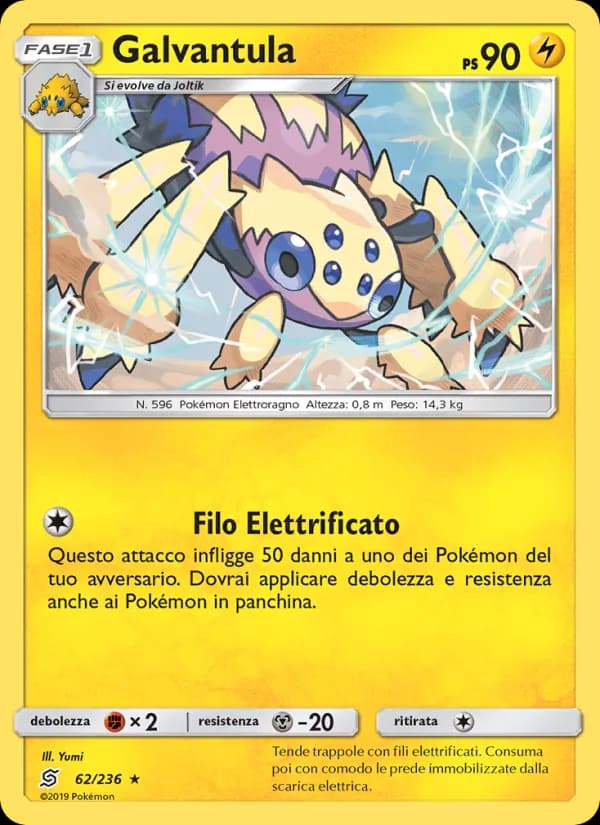 Galvantula card in Italian